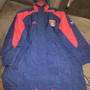 nike england bench coat